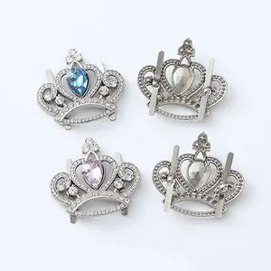 2023 fashion bag bling rhinestone crown clothing shoe accessories ladies shoes decorations buckle Clip for bag and shoe