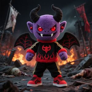 Fabricants OEM de jouets en peluche, figurine de diable, design moderne, jouet en peluche personnalisé, fabrication sur mesure - Product Image 1