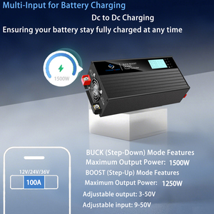 <span class=keywords><strong>Chargeur</strong></span> cc à cc 12V/24V Max 100A contrôleur d'alimentation Buck-Boost Compatible avec LiFePO4 pour les véhicules récréatifs et les camions charge de batterie de secours - Product Image 3