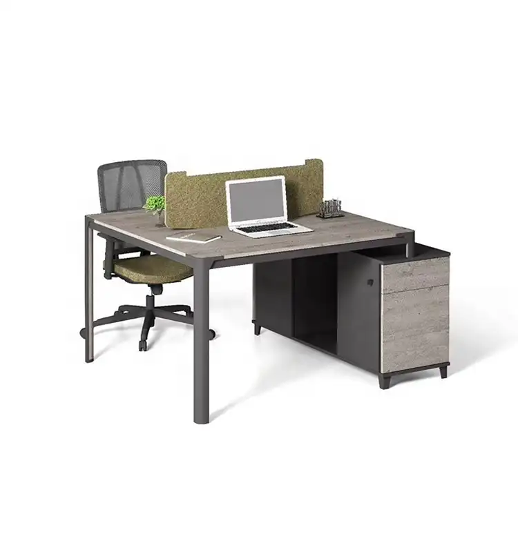Cubículo de oficina para 2 personas, tamaño personalizado, color, el mejor precio