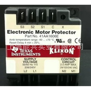 Klixon Electronic <b>Motor</b> Protector 41AA1606E 208/240V 2.5A Max Control Circuit <b>Motor</b> <b>Controller</b> - Product Image 3