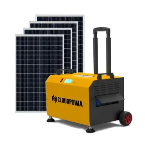 Generador solar portátil de la estación de la energía del sistema eléctrico solar 5000W