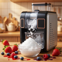 Machine à slush et à glace pilée portable SC 6202 électrique avec alimentation directe par bouteille pour usage domestique, bureau et camping