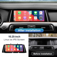 Autoradio Linux 12,3 pouces pour BMW Série 7 F01 F01 F03 F04 2009-2017 Système CIC NBT Lecteur multimédia de voiture CarPlay sans fil Auto Navi