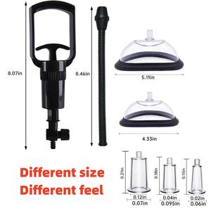 Mainan seks pompa vagina dengan 5 cangkir, dot Manual dan pengisap klitoris meningkatkan permainan dewasa Stimulator klitoris untuk wanita - Product Image 6