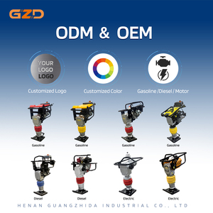 Apisonadora de Gasolina GZD de 5.5 HP, Serie 125, Compactadora de Suelo de Alta Resistencia, Color y Logotipo Personalizados, Apisonadora Vibratoria - Product Image 6