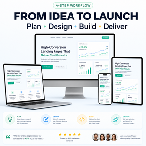 Design di Landing Page ad Alta Conversione con HTML CSS e Test A/<span class=keywords><strong>B</strong></span> per Campagne di Generazione Clienti e Marketing per la Crescita Aziendale - Product Image 4