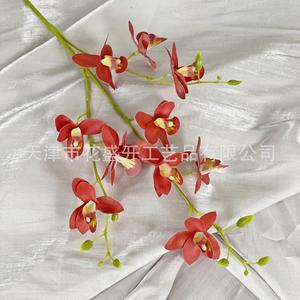 Artificial Orchid <b>Flower</b> <b>Single</b> Branch QZL-01 High Simulation PVC Wedding Decoration - Product Image 1