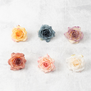 Têtes de fleurs artificielles multicouches en forme de pétales de rose, style français, pour décorations d'angle, allées de mariage, installations au plafond et vitrines de magasin - Product Image 4