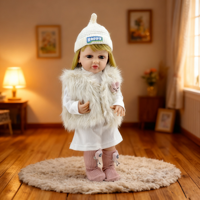 Muñeca de Silicona Suave Realista en 3D, Colorida, para Bebés Recién Nacidos, para Niñas Pequeñas, Tacto Realista, Lindo Regalo de Cumpleaños