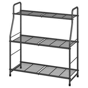 Support à plantes en fer forgé à 3 niveaux, étagère à fleurs en métal, rangement pour balcon, utilisation intérieure et extérieure - Product Image 2