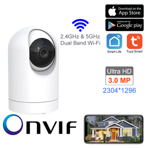 Cámara domo ptz wifi Tuya, nuevo diseño, cctv, interior, para mascotas, con seguimiento automático 2023, 360 - Product Image 2