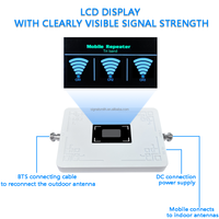 Ensemble complet, nouveau amplificateur de signal mobile tri-bande 900/1800/2100 MHz, répéteur de signal réseau 3G 4G 5G avec antenne
