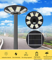 Lampe solaire de rue UFO intégrée tout-en-un pour extérieur, avec capteur de télécommande, IP65, 800W 1000W, éclairage solaire de jardin