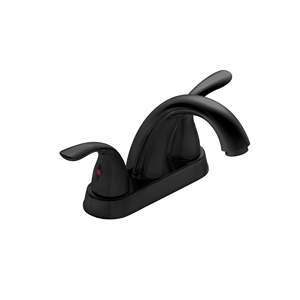 DB Lifestyle Robinet de lavabo thermostatique à double poignée poli de 5.45 pouces certifié CUPC avec support au sol - Product Image 4