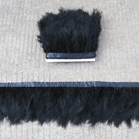 Vente en gros de franges en plumes de marabout turques moelleuses de 10 à 18 cm pour la couture DIY, la décoration de robes, jupes et costumes