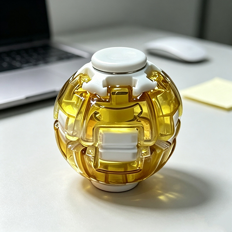 Pelota giratoria para aliviar el estrés [amarillo transparente]