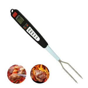 Handheld Double <span class=keywords><strong>Needle</strong></span> Digital Food Termômetro para Churrasco Personalizado Material ABS Meat Fork OEM ODM Suporte USB Comunicação - Product Image 2