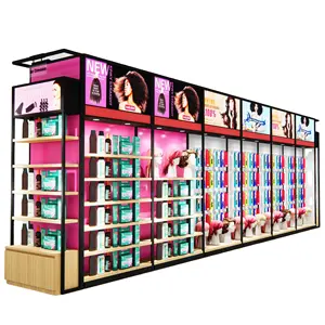 High quality wig mannequin head store display cabinet floor mounted wig shop display stand for store decoration