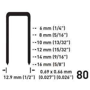 FERVI - 0587/8012 Staples (5000 pcs.) - EAN 8012667199401 <b>BRADS</b>, PINS AND NAILS METAL STAPLES - Product Image 1