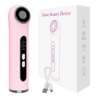 Appareil d'importation de glace compressée pour massage facial, appareil multifonctionnel de raffermissement et de lifting du visage avec lumière rouge pour le rajeunissement de la peau