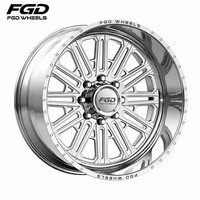 Jantes forgées FGD à profil profond, multi-branches en H, entraxe personnalisé 22 24 26 28 pour CHEVROLET Colorado Silverado 1500 Silverado HD