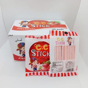 <span class=keywords><strong>Caramelos</strong></span> de Paja <span class=keywords><strong>Retro</strong></span> CC Stick Candy, Sabor Fresa, Mini <span class=keywords><strong>Caramelos</strong></span> de Paja, <span class=keywords><strong>Caramelos</strong></span> Agridulces en Polvo - Product Image 1