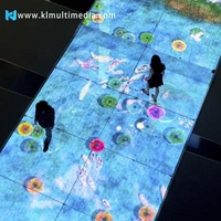 Sistema de Proyección Interactiva para Piso, Holograma 3D IR, Proyector de Piso Todo en Uno, Juego para Niños, Soporte Publicitario Holográfico