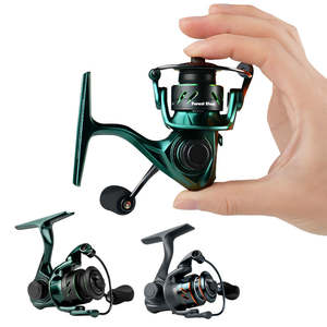 5.2:1 6+1BB Alüminyum Alaşımlı 114g Maksimum Sürükleme 3kg Nehir Buz Balıkçılığı için Yemli Spin Makarası - Product Image 2