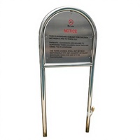Panneau d'avertissement pour aire de jeux en acier inoxydable 304, panneau d'avertissement extérieur personnalisé, plaque d'avertissement de sécurité