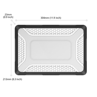 Casing Laptop Anti-Slip Anti-Shock Kokoh dengan Ventilasi Pendingin Sarang Lebah dan Penyangga Logam untuk Mac Book Neo 13 Inch