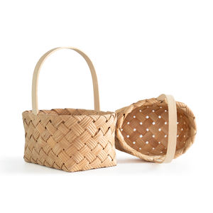 인기 맞춤형 버드나무 수공예 피크닉 바구니 가정용 버드나무 과일 바구니 - Product Image 5