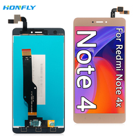 Honfly lCD ponsel pabrik penjualan langsung, untuk xiaomi note 4 5 6 7 8 pro lcd layar sentuh tampilan untuk redmi 4x lCD