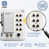 Cisco Switch Catalyst IE-3400H-8T-A Heavy Duty IP67 Switch 8x 1G M12 X-Coded Ports -40C hingga 75C Tanpa Kipas Lisensi Network Advantage