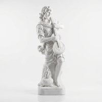 Decoración de Dormitorio Estilo Resort de Ensueño, Figura Humana de Tamaño Real para Decoración de Jardín, Estatua Femenina de Mármol Tallada a Mano