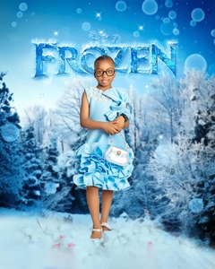 Abiti da damigella d'onore azzurri per matrimonio, abito da festa di compleanno per <span class=keywords><strong>bambina</strong></span>, abito da principessa per neonata, lunghezza al ginocchio - Product Image 5