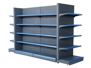 Wholesale Metal Gondola Supermarket Furniture Store Display Fixtures Store <strong>Shelving</strong> and Displays - Product Image 4