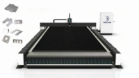 Machine de découpe laser à fibre numérique automatique CNC haute puissance 4000W Bursa avec contrôle Cypcut, refroidissement par eau, nouvelle version en acier inoxydable
