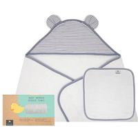 Hot Selling Organic Bamboo Baby Bath Towel Set Compressed Kids Wash Cloth for Child Woven Technique for Bathroom Use