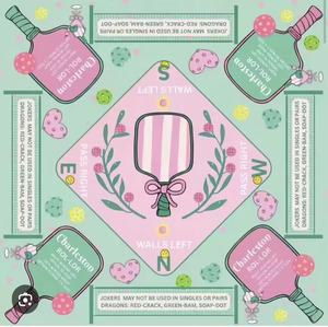 Fichas de Mahjong Acrílicas Americanas con Temática de Ping Pong Rosa, para Regalo y Fiestas - Product Image 5