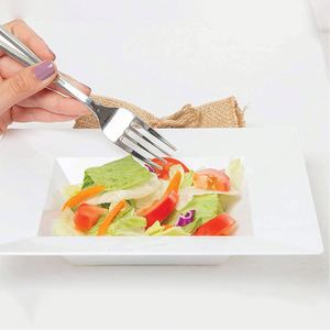 Plato Cuadrado de Plástico Desechable, Ligero y Ecológico, Clásico y de Lujo, para Eventos y Fiestas - Product Image 2