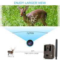 Cámara de Caza para Exteriores 4k, Cámara de Vigilancia de Fauna Silvestre 4g con APP y Nube, Trailcam con Transmisión en Vivo