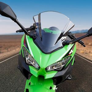 Pare-brise gris clair Yongjin pour <span class=keywords><strong>Kawasaki</strong></span> <span class=keywords><strong>Ninja</strong></span> 400 EX400 <span class=keywords><strong>Ninja</strong></span> 250, déflecteurs de vent avant pour moto Ninja400 - Product Image 4