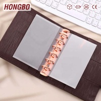 Sobres/Bolsas de PVC Transparentes/Esmerilados de la Marca Hongbo HS ZHEJIANG, con Ranura para Tarjetas, para Agenda de 6 Anillas Tamaño A7