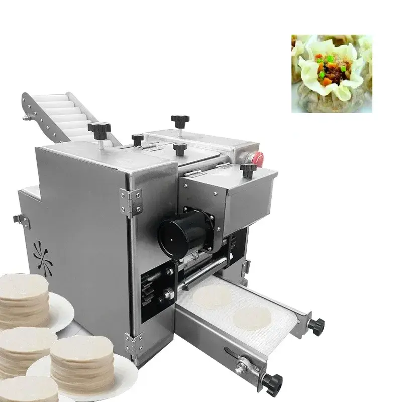 Mini machine à tortilla à farine entièrement automatique machine à tortilla roti chapati arabe machine de fabrication de pâte d'emballage à disque de boulette de pain pita empanada