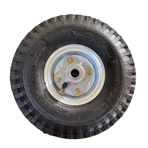 New 3.50-<strong>4</strong> <strong>Pneumatic</strong> Rubber Wheel 10 Inch Tubetype for Hand Trolley Air Wheel Replacement Tyre for Tool Cart Wheelbarrow - Product Image 1