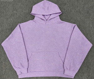 Sweat à capuche homme oversize en molleton 100 % polyester de haute qualité 2026, avec strass VVS, idéal pour l'hiver - Modèle 555 - Product Image 4