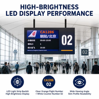 Sistema de Pantalla de Video LCD para Interiores Personalizado, Opción OEM, Gestión Remota de Dispositivos, CMS para Información en Aeropuertos y Estaciones de Metro
