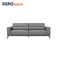 Ensemble de meubles de style moderne EGROspace, canapé modulaire en cuir pour visiteurs, canapé de réception pour bureau