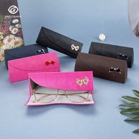 Étui à lunettes de luxe fait main en PU avec logo personnalisé, nouveau design, boîte pour lunettes de soleil et lunettes, pour un emballage tendance